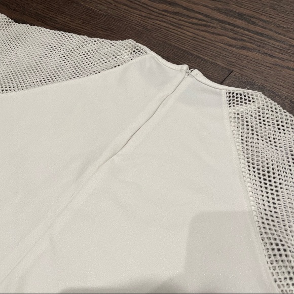 Missguided Raglan White Crop Top - Picture 5 of 6